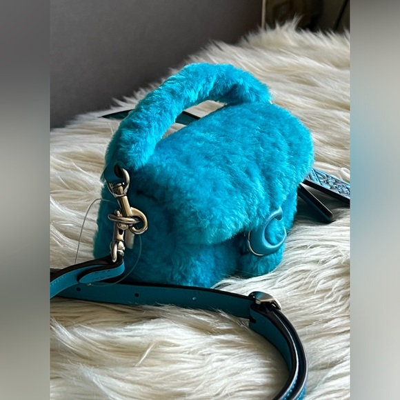 CP940 - Coach The Lil Nas X Drop Tabby Shoulder Bag 12 in Shearling - Picture 4 of 14